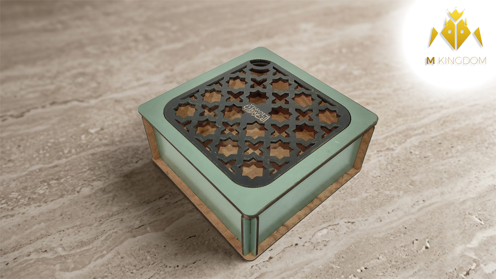 صندوق خشبي فاخر بغطاء مزخرف - الصورة 16